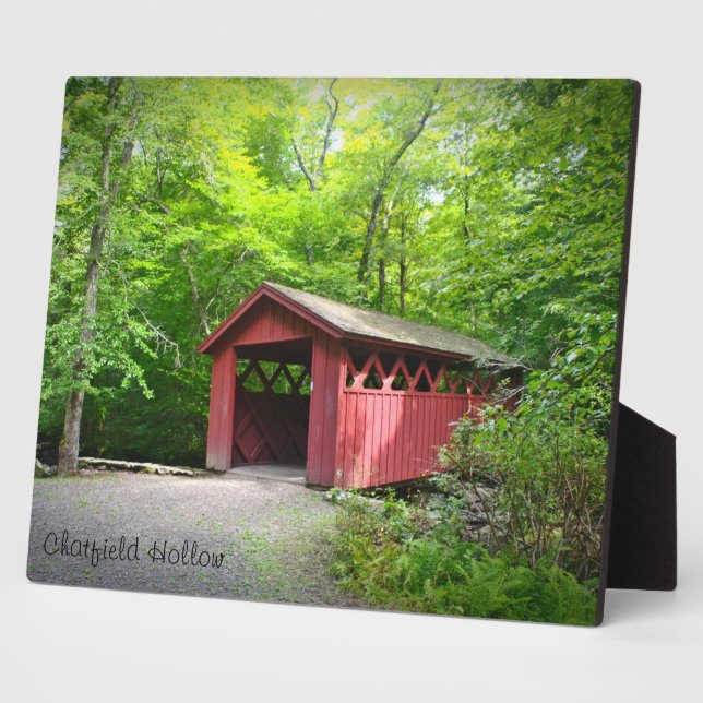 Photo Plaque du pont couvert (Côté)