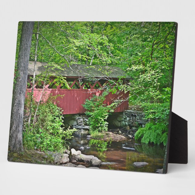 Photo Plaque du pont couvert (Côté)