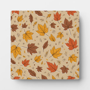 Photo Plaque Feuilles d'automne