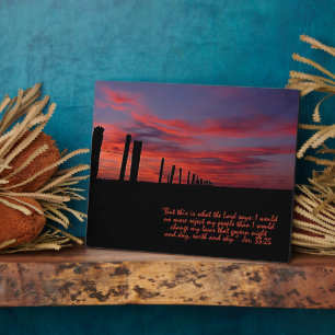 Photo Plaque Inspirationnelle Sunset Sky