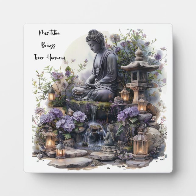 Photo Plaque intérieure de la table Bouddha Aquarelle av (Devant)