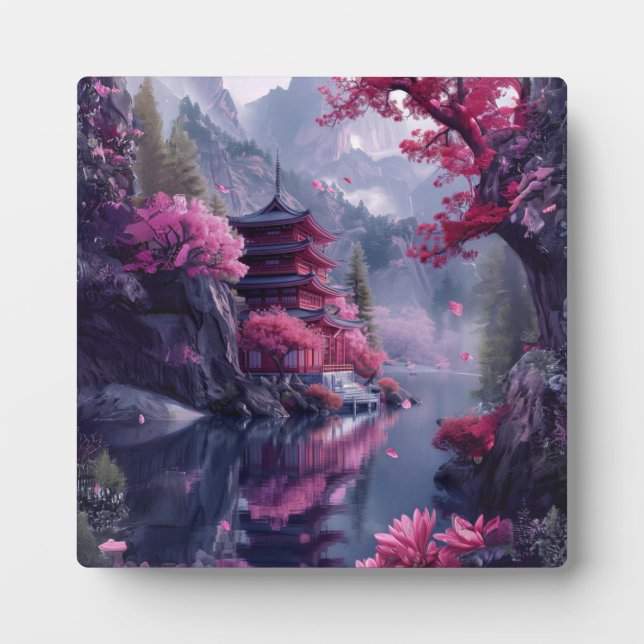 Photo Plaque japonaise Devine Mystery avec support (Devant)