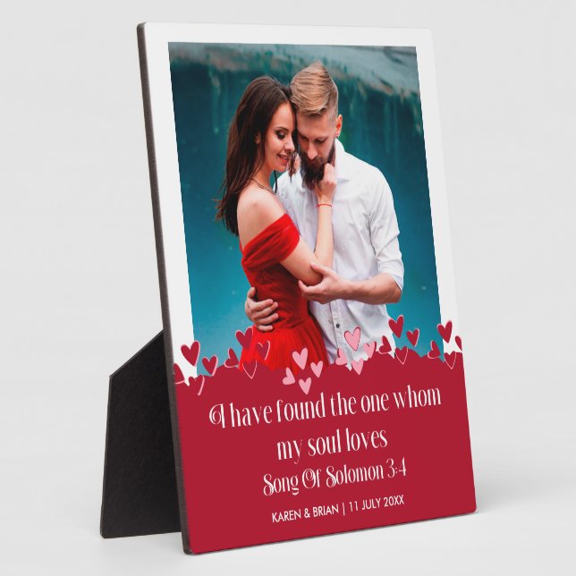 Photo Plaque Je Trouve Celui Que Mon Âme Aime (Côté)