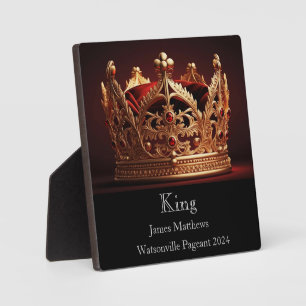 Photo Plaque King Crown Pageant