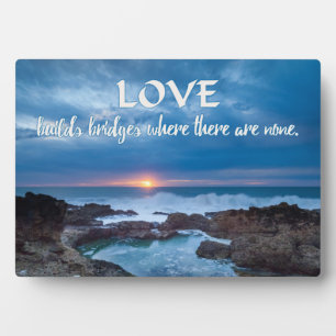 Photo Plaque Love Builds Bridges