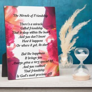 Photo Plaque Miracle of Friendship