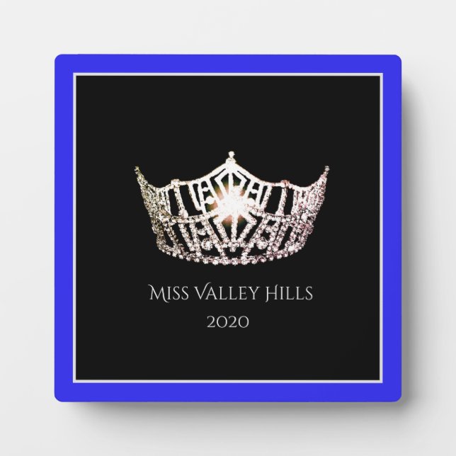Photo Plaque Miss America Silver Crown Awards (Devant)