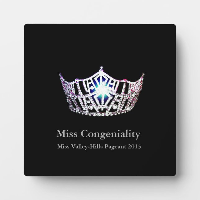 Photo Plaque Miss America Silver Crown Awards (Devant)