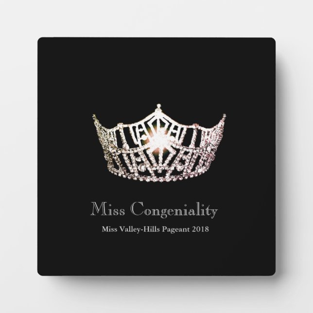 Photo Plaque Miss America Silver Crown Awards (Devant)