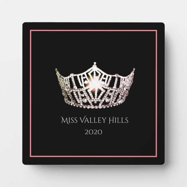 Photo Plaque Miss America Silver Crown Awards (Devant)