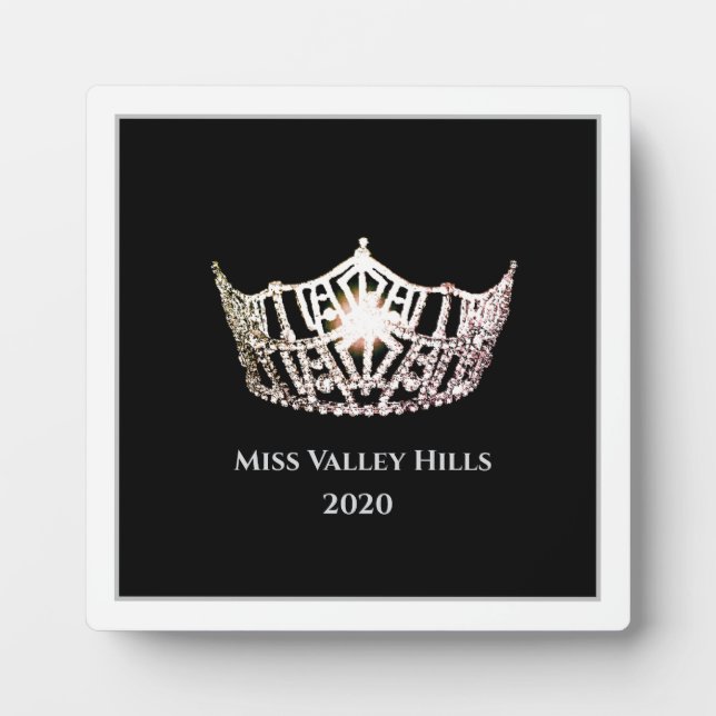 Photo Plaque Miss America Silver Crown Awards (Devant)