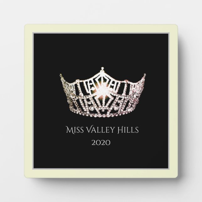 Photo Plaque Miss America Silver Crown Awards (Devant)