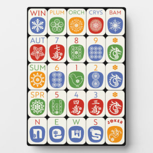 Photo Plaque moderne Mah Jongg