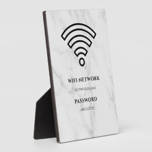 Photo Plaque noire pour réseau Wifi et mot de passe