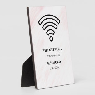 Photo Plaque noire pour réseau Wifi et mot de passe