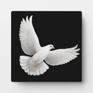 Photo Plaque personnalisable Flying Peace Dove