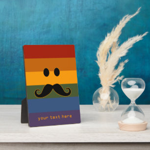 Photo Plaque personnalisée de la Mustache Pride