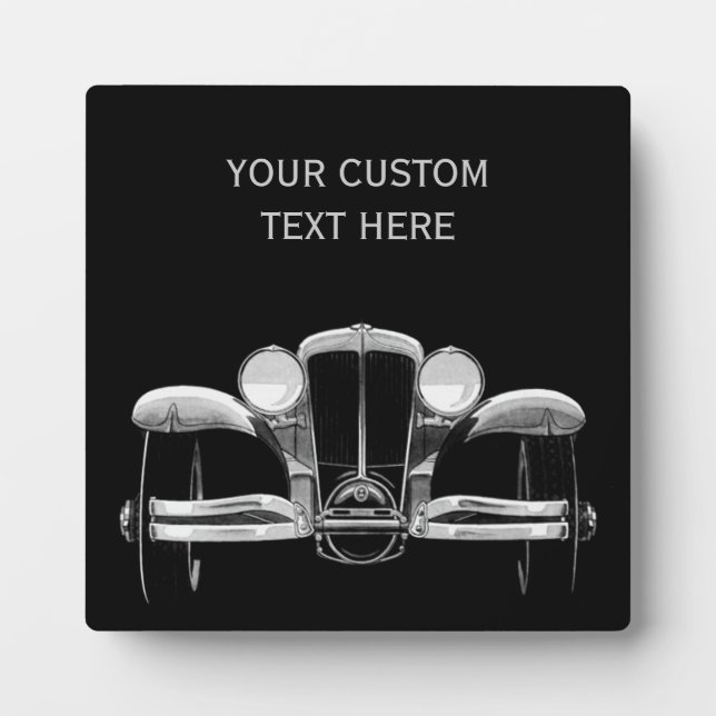 Photo Plaque personnalisée de la voiture Vintage (Devant)