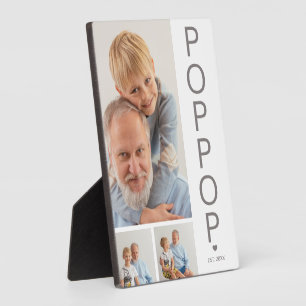 Photo Plaque Poppop moderne 3 photos