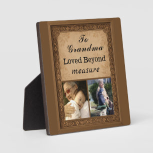 Photo Plaque pour grand-mère – Aimée au-delà de toute me