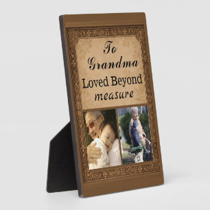 Photo Plaque pour grand-mère – Aimée au-delà de toute me