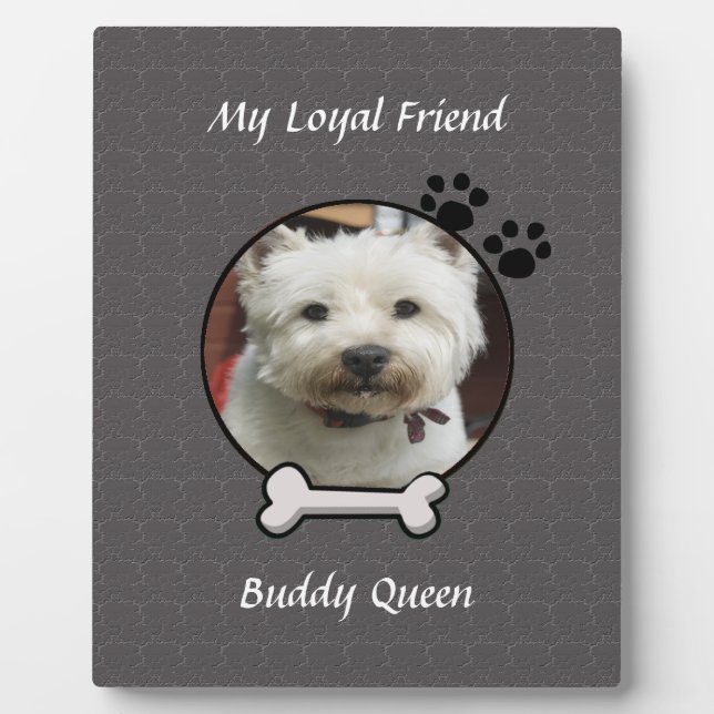 Photo Plaque pour mon chien ami fidèle (Devant)