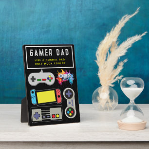 Photo Plaque pour Papa Gamer - Comme un papa normal, mai