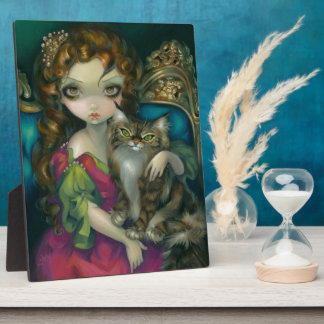 Photo Plaque "Princess with a Maine Coon Cat"