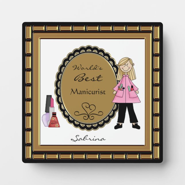 Photo Plaque professionnelle des meilleurs soins de beau (Devant)