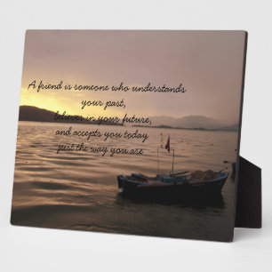 Photo Plaque Proverbe d'amitié