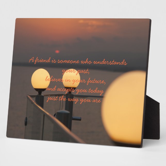 Photo Plaque Proverbe d'amitié (Côté)