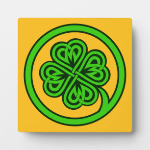 Photo Plaque Shamrock tribale