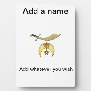 Photo Plaque Shriners