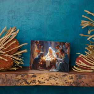 Photo Plaque spirituelle Jesus Manger