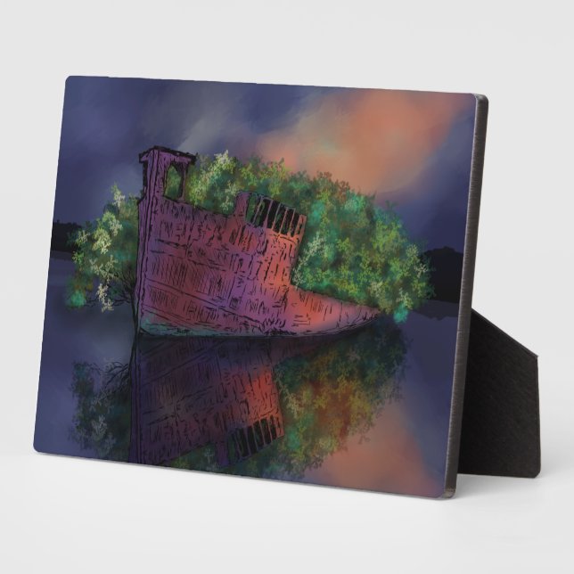 Photo Plaque SS Ayrfield abandonnée (Côté)