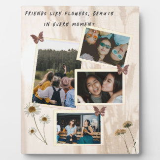 Photo Plaque Tabletop avec Easel Custom Friendship Desig