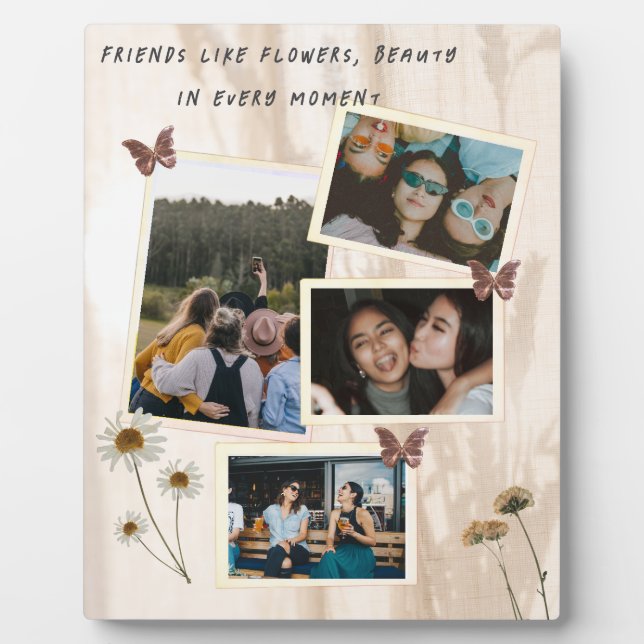 Photo Plaque Tabletop avec Easel Custom Friendship Desig (Devant)