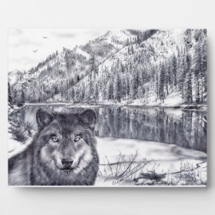 Photo Plaque Wolf