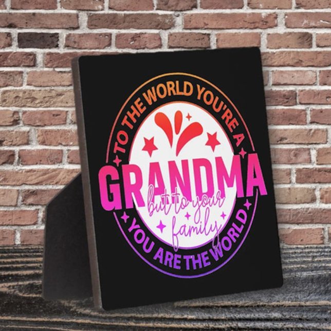 Photo Popular Pick ! Plaque cadeau spéciale pour grand-m (Créateur téléchargé)