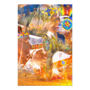 Photo Prin de l'amérindienne RAINBOUR WARRIOR SPIR