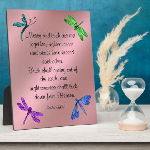 Photo Psaume 85:10-11 Plaque