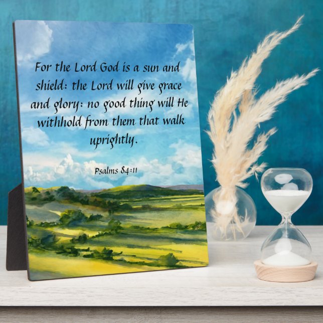 Photo Psaumes 84:11 Plaque (Côté)