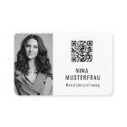 Photo QR Code Modèle Carte de visite