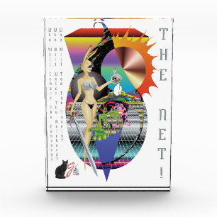 Photo Qui ? Le Net ! Illustration couleur Bloc Acrylique