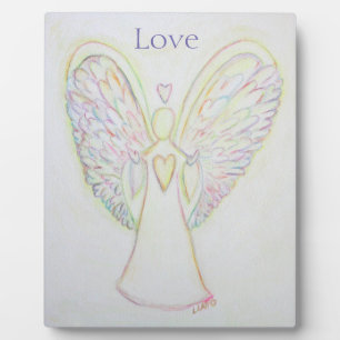 Photo Rainbow Hearts Angel Love Art Custom Plaque