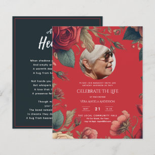 PHOTO Red Roses Célébration de la vie Funérailles 