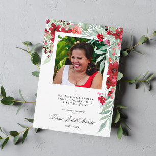 Photo Red Shades Botanical Floral Garland