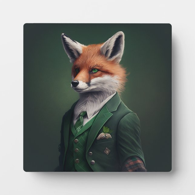 Photo Renard rouge dans une plaque de costume de la Sain (Devant)