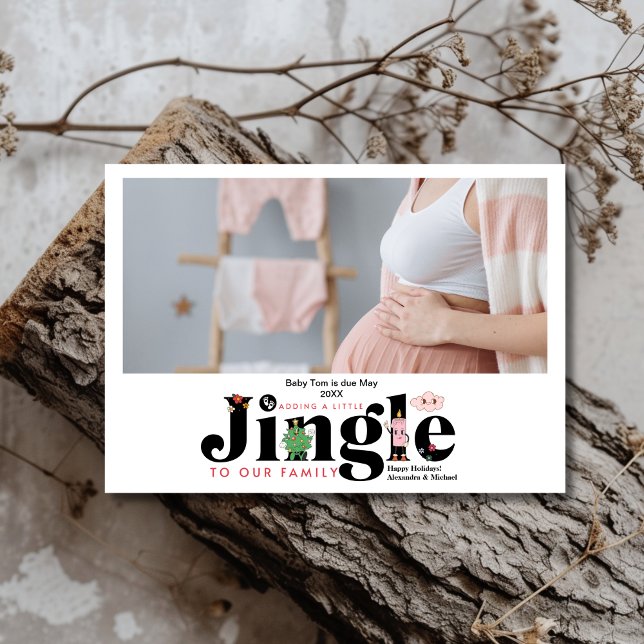 Photo Retro Faire-part de grossesse pour bébé (Créateur téléchargé)