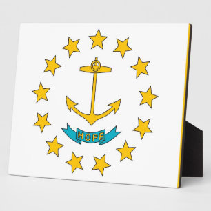 Photo Rhode Island State Flag Plaque